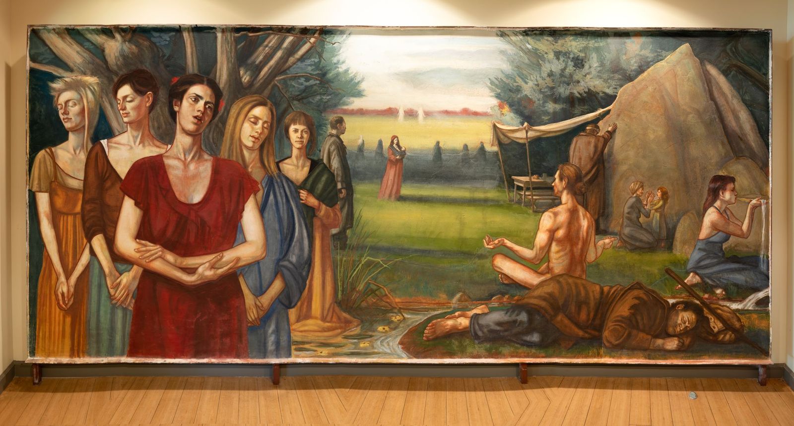 BEN LONG FRESCOES AT RUMPLE MEMORIAL PRESBYTERIAN CHURCH
