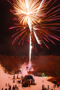 fireworks at Appalachian Ski Mountain
