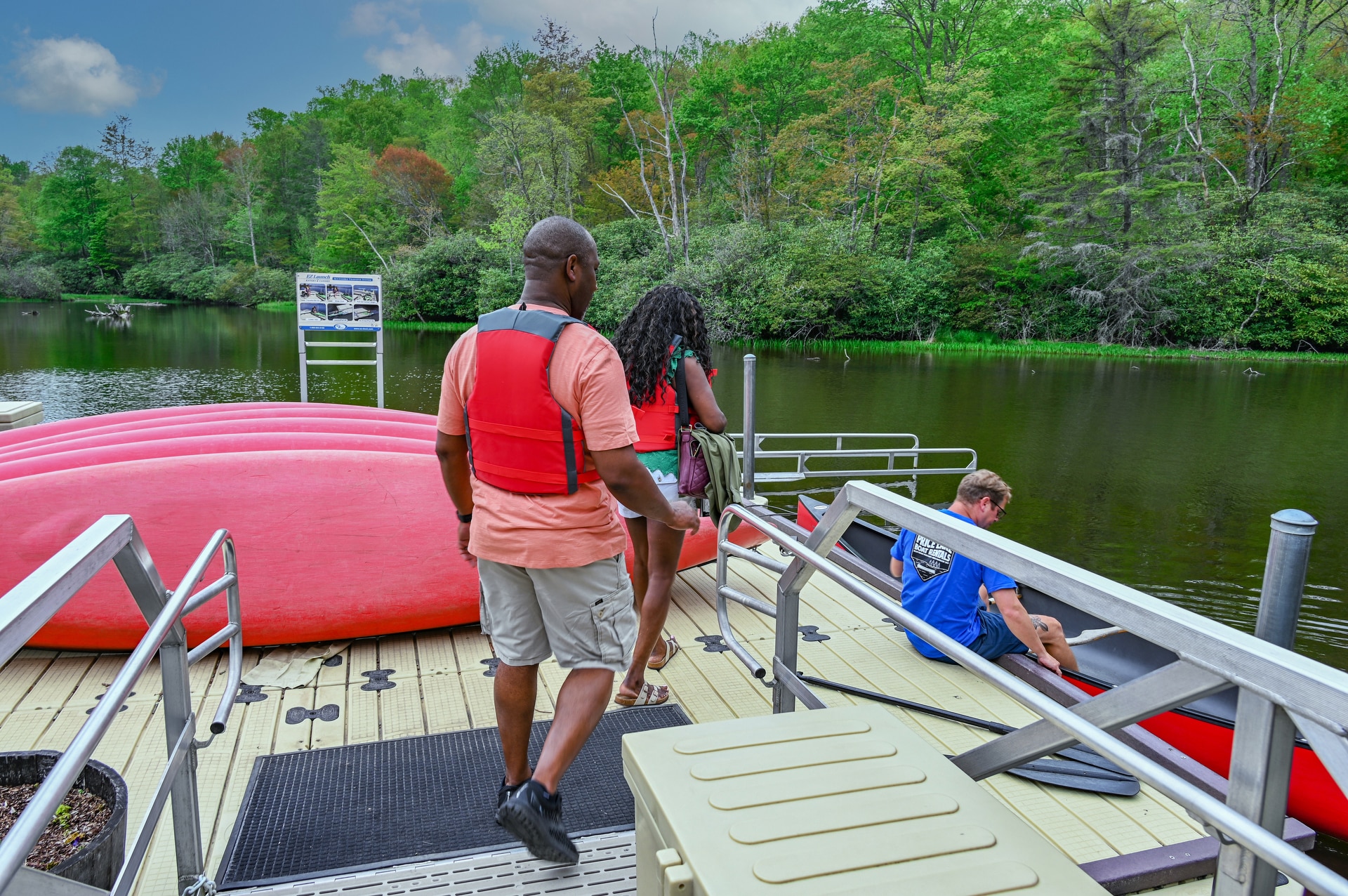 canoeing on price lake