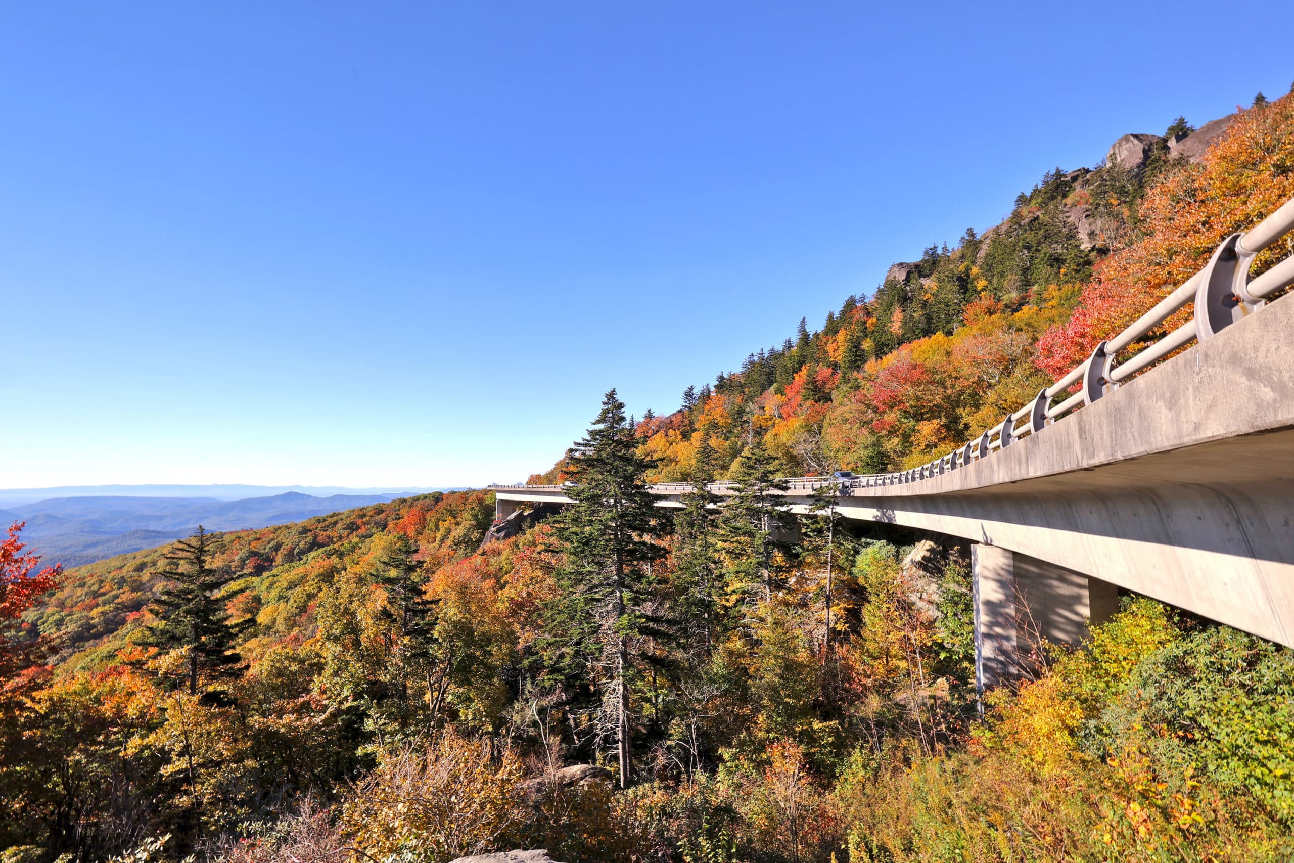 view from sunset park on Beech Mountain