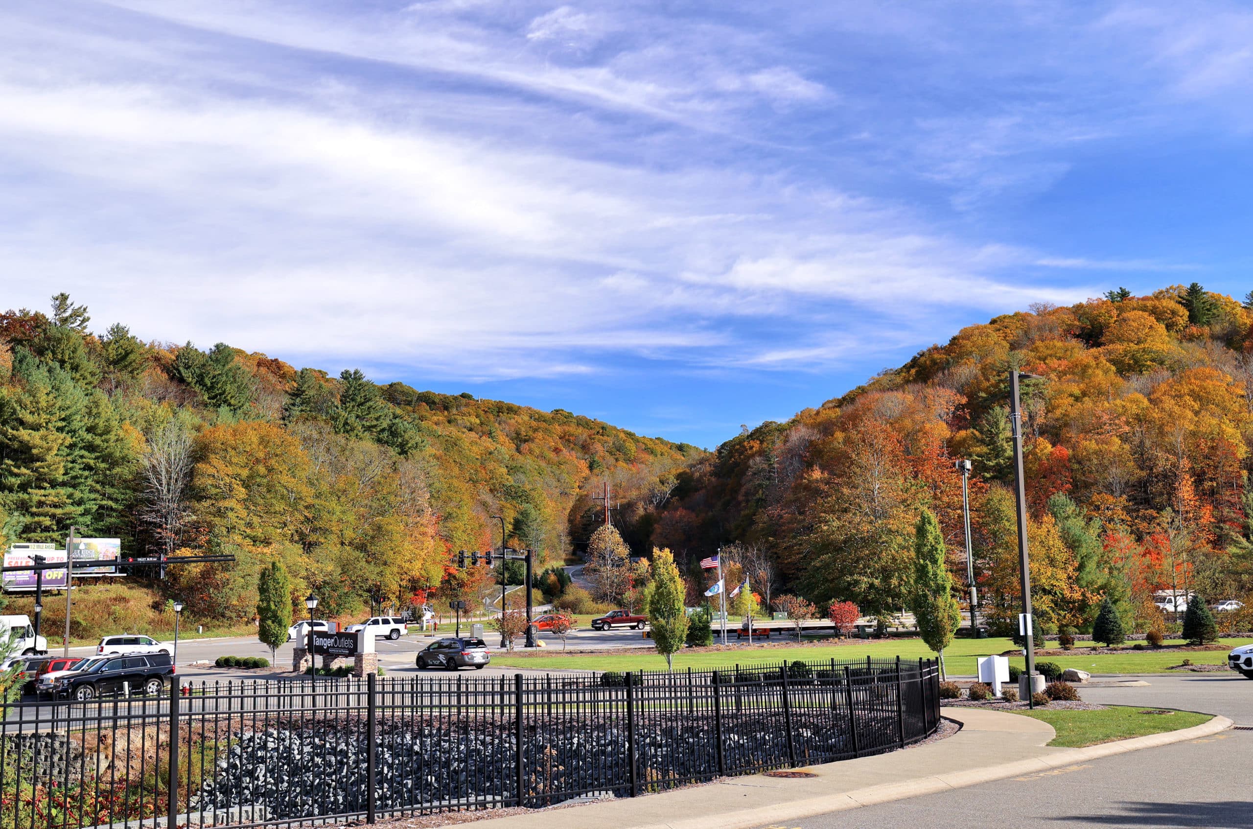 view from sunset park on Beech Mountain