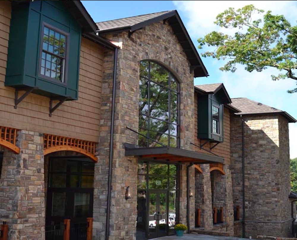 The historic Edgewood Cottage stands next to the Blowing Rock Art & History Museum on Main Street.