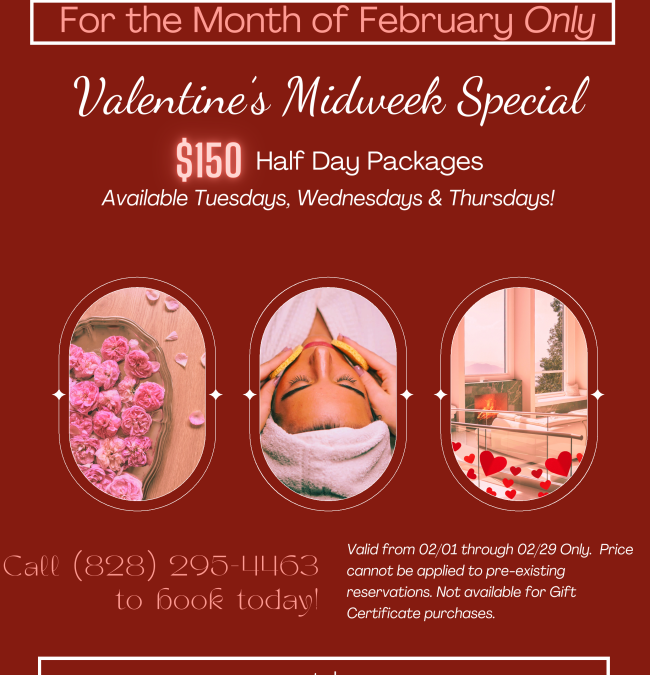 Valentine’s Midweek Special at Westglow Spa