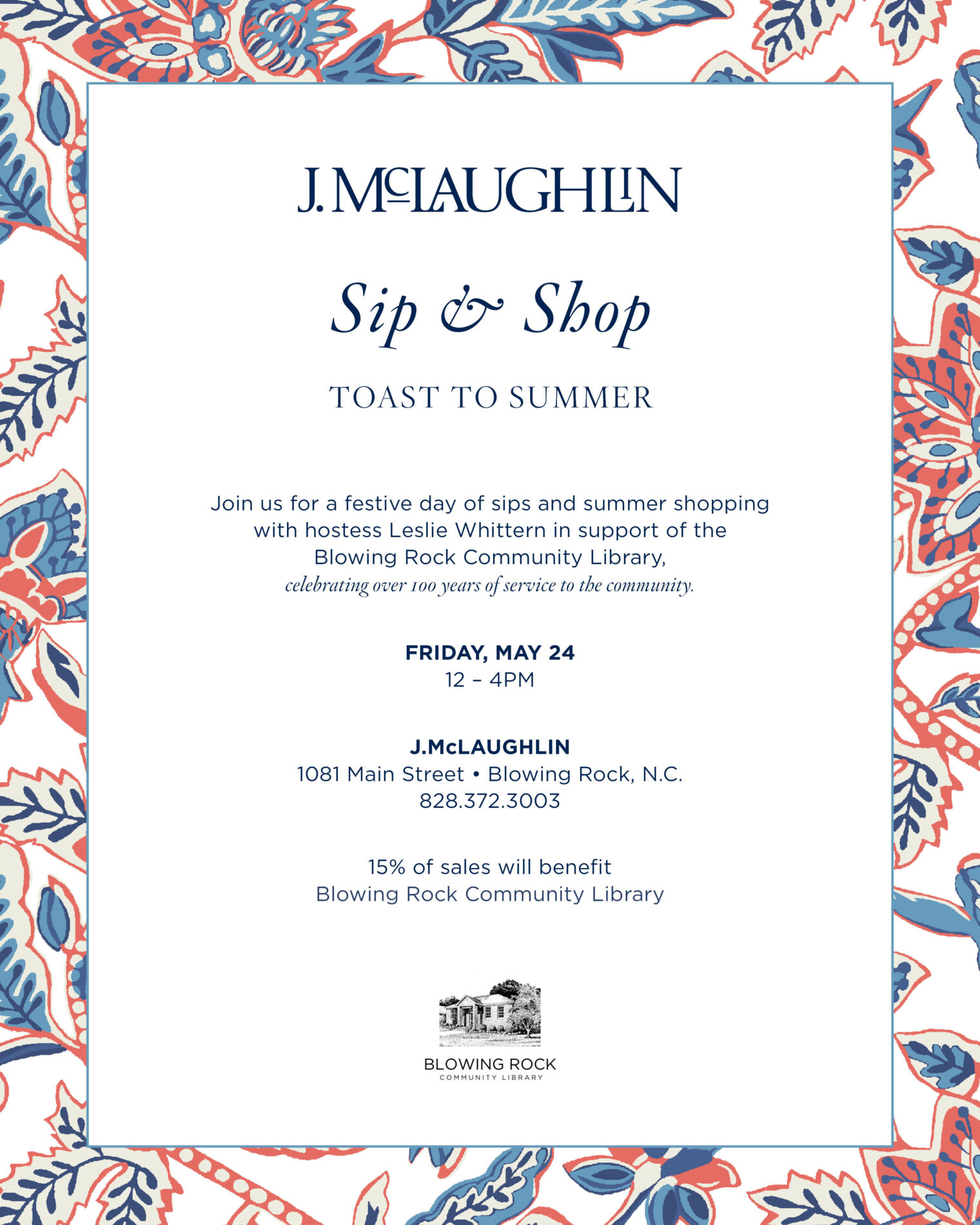 Sip & Shop at J. McLaughlin – Toast to Summer