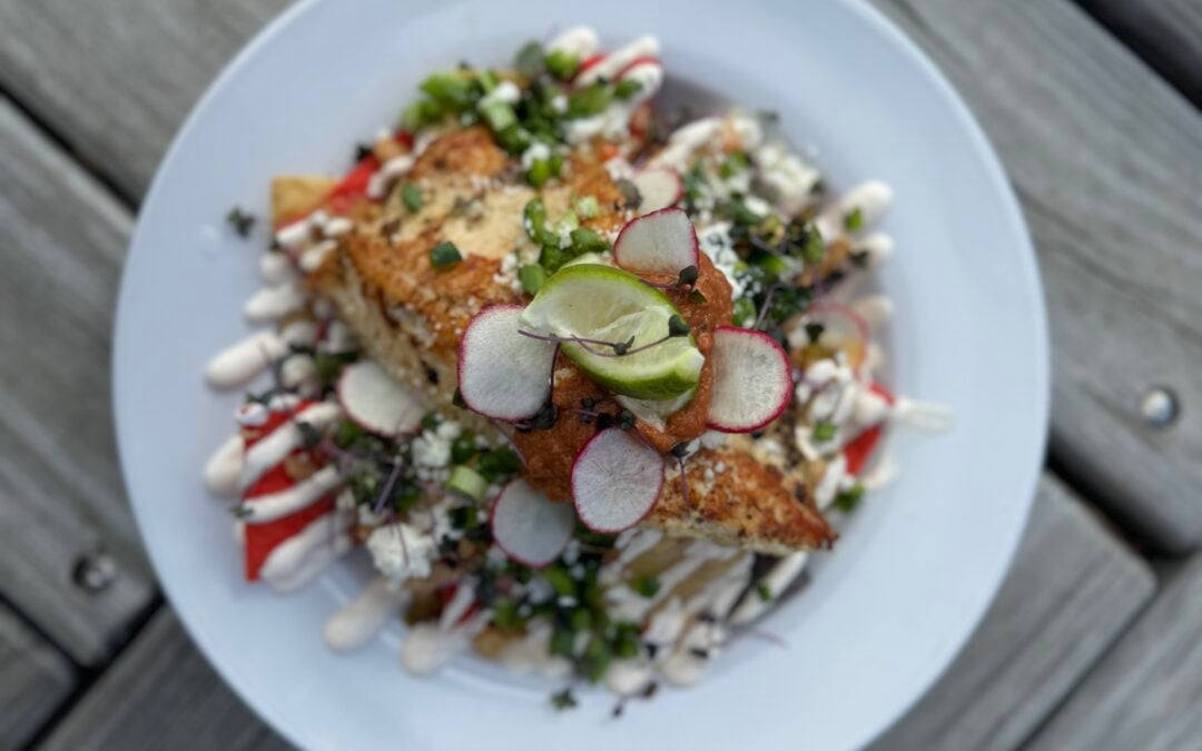 Cilantro Nachos at The Speckled Trout Restaurant & Bottle Shop