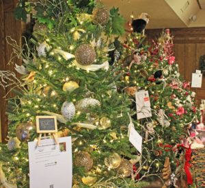 Christmas trees at WYN fundraiser