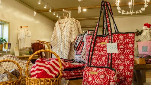 Muled Bloom Bag Set at Franklin & Rose