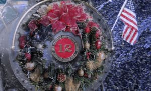 wreath on Tweetsie train